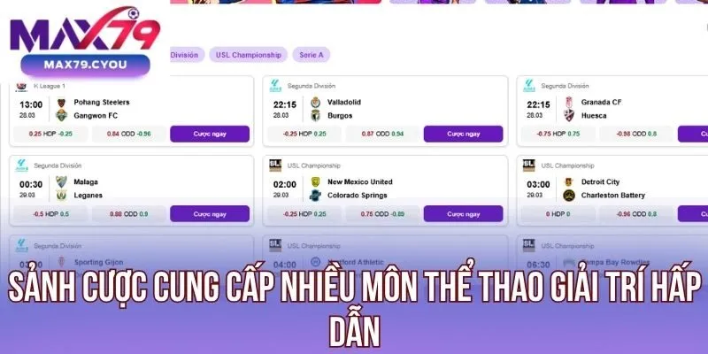 Đa dạng kèo cược nổi bật tại sảnh K-Sports